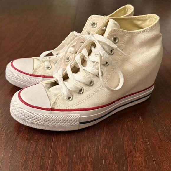 Converse Chuck Taylor All Star Mid Lux Hidden Heel Wedge 547200F - Picture 1 of 3